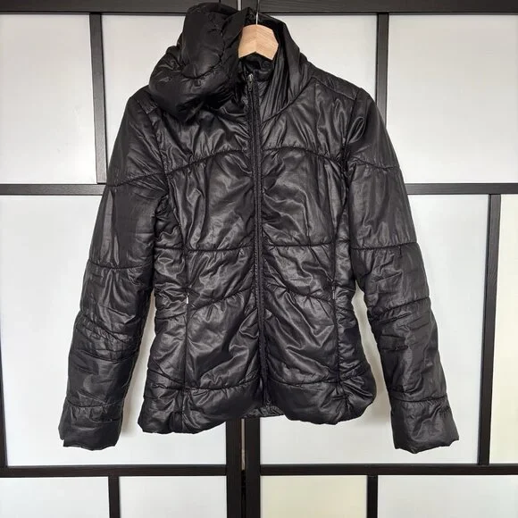 Patagonia Women Lidia Insulated Puffer Quilted Jacket Hooded Black Small Outdoor - Picture 6 of 16